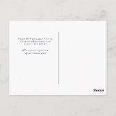 Boho Brautparty rote Rose Postkarte (Rückseite)