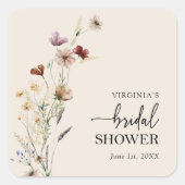 Boho Brautparty Umschlag Aufkleber (Vorderseite)