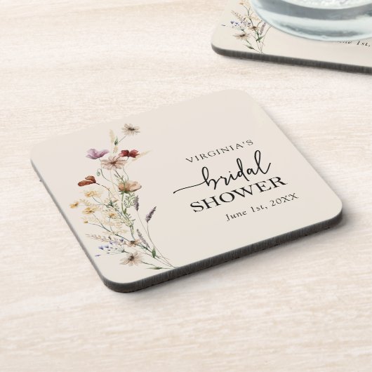 Boho Brautparty Untersetzer (Linke Seite)