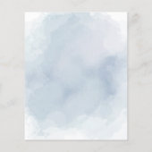 Boho Brautparty Wedding Dress Watercolor Blue (Rückseite)