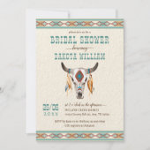 Boho-Brautparty-Western Einladung (Vorderseite)