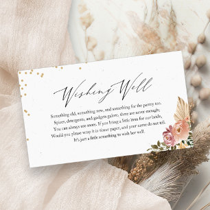 Boho Brautparty will gut einsetzen Begleitkarte