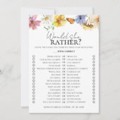 Boho Brautparty würde eher eine Spielkarte haben Einladung (Vorderseite)