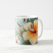 Boho Breezy Tropical Flower Kaffeetasse (VorderseiteRechts)