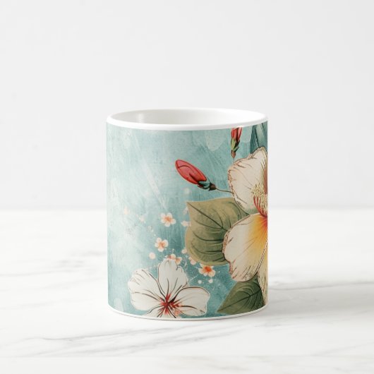 Boho Breezy Tropical Flower Kaffeetasse (Mittel)