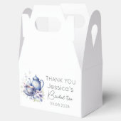 Boho Bridal Blue Tee Vintages Brautparty Geschenkschachtel (Geöffnet)