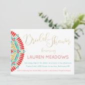 Boho Bridal Fiesta Polterabend Einladung (Stehend Vorderseite)