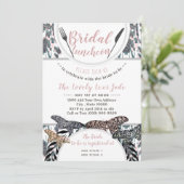 Boho Bridal Luncheon Dusche Frühjahr Einladung (Stehend Vorderseite)