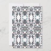 Boho Bridal Luncheon Dusche Frühjahr Einladung (Rückseite)