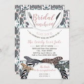 Boho Bridal Luncheon Dusche Frühjahr Einladung (Vorne/Hinten)