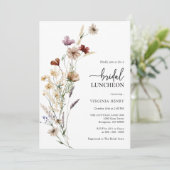 Boho Bridal Luncheon Einladung (Stehend Vorderseite)