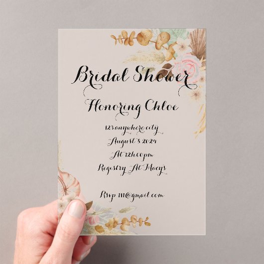 BOHO BRIDAL SHOWER EINLADUNG (Insitu (Handheld))