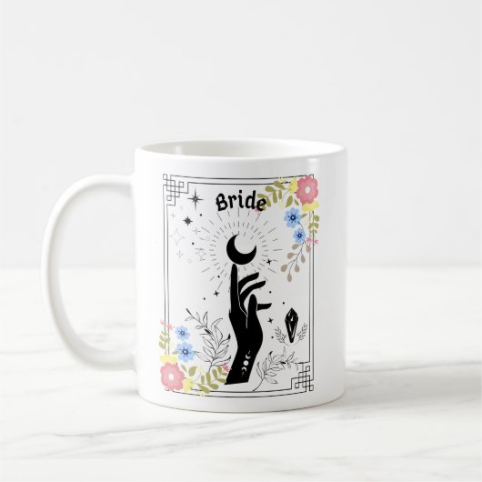 Boho Bride, Mystic Bride, Tarot Bride Kaffeetasse (Links)