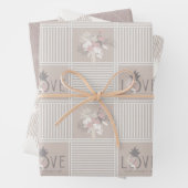Boho Bride-Set B, Tropical Romance Gift Wrap Geschenkpapier Set (Beispiel)