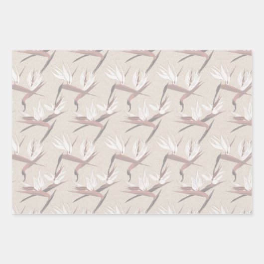 Boho Bride-Set C, Tropical Romance Gift Wrap Geschenkpapier Set (Vorderseite)