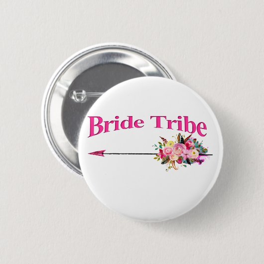 Boho Bride Tribe Button (Vorne & Hinten)