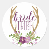 Boho Bride Tribe Stickers (Vorderseite)