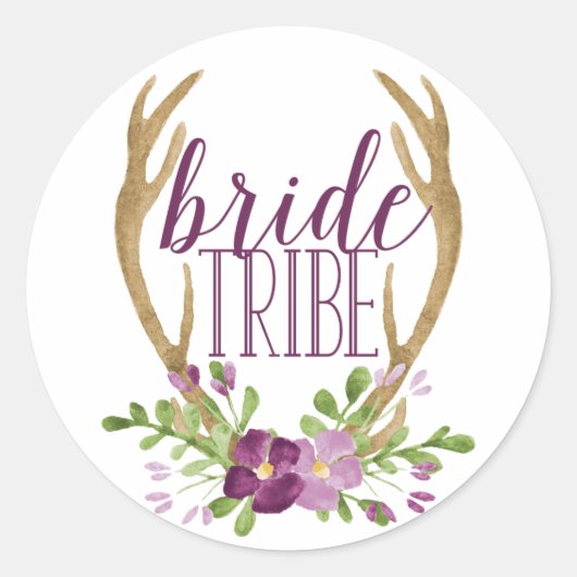 Boho Bride Tribe Stickers (Vorderseite)