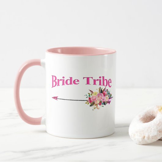 Boho Bride Tribe Tasse (Mit Donut)
