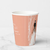 Boho Bridge mit Perlen und Blume Brautparty Pappbecher (Rechts)