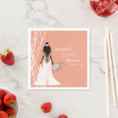 Boho Bridge mit Perlen und Blume Brautparty Serviette (Beispiel)