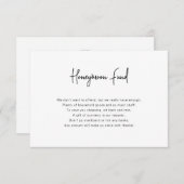 Boho Briella Mandala Honeymoon Fund card Einladung (Vorne/Hinten)