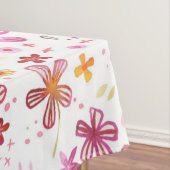 Boho Bright Floral Watercolor Tischdecke (Beispiel)