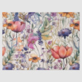 BOHO BRIGHT SPRING FLORAL MEADOW DECOUPAGE SEIDENPAPIER (Vorderseite)