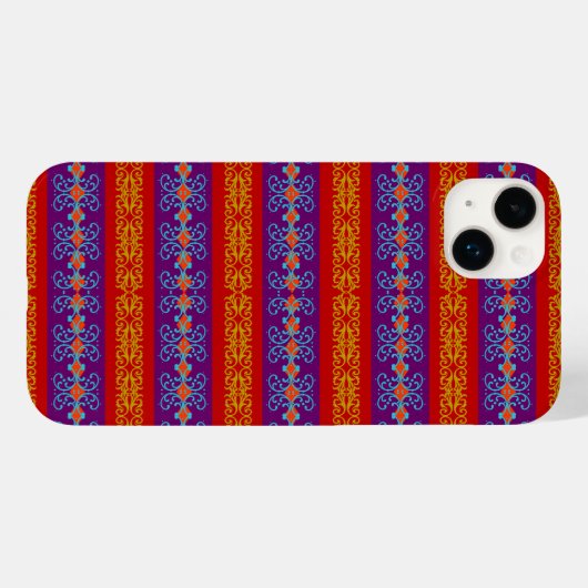 Boho Brocade Stripe Case-Mate iPhone Hülle (Rückseite (Horizontal))