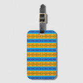 Boho Brocade Stripe Gepäckanhänger (Vorderseite Vertikal)