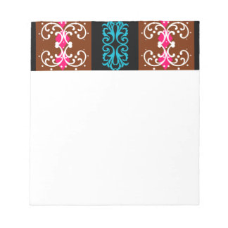 Boho Brocade Stripe Notizblock