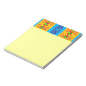 Boho Brocade Stripe Notizblock (Rotiert)