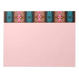 Boho Brocade Stripe Notizblock