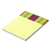 Boho Brocade Stripe Notizblock (Rotiert)