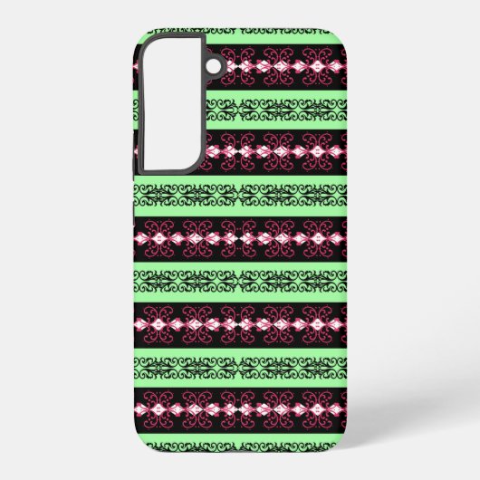 Boho Brocade Stripe Samsung Galaxy Hülle (Rückseite)