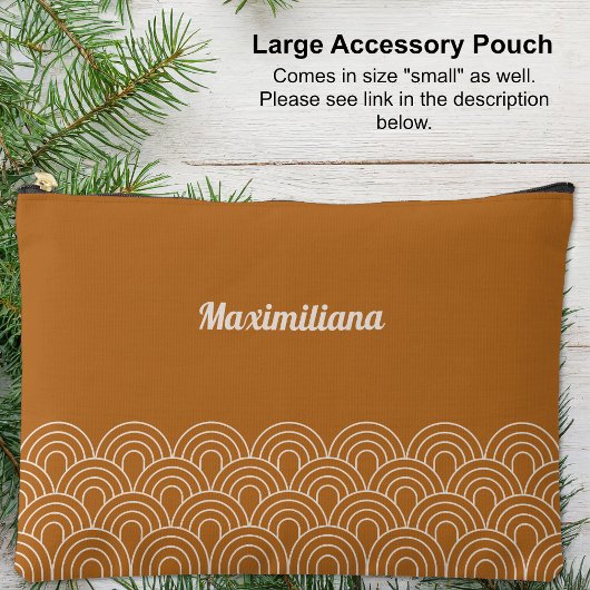Boho Brown - Arches Glam Large Accessory Pouch Zubehörtasche
