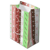 Boho Brown, Burgund, Green und Mauve Whimsical Mittlere Geschenktüte