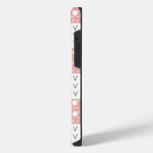 Boho Brown, Burgund, Green und Mauve Whimsical Sp. iPhone Hülle (Linke Seite)