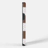 Boho Brown, Burgund, Green und Mauve Whimsical Sp. iPhone Hülle (Rechte Seite)