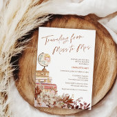 Boho Brown Fall Reise Miss Brautparty Einladung