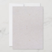 Boho Brown Floral Birthday Einladung (Rückseite)