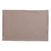 Boho Brown Named Pillow Case Colour 9C7F74 Kissenbezug (Rückseite-Links)