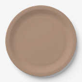 Boho Brown Pappteller (Vorderseite)