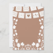 Boho Brown Talavera Mexican Surprise Birthday Einladung (Rückseite)