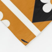 Boho Brown Tropical Floral Botanischer Frühling So Fleecedecke (Ecke)