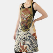 Boho Brown und Cream-Blätter Schürze (InSitu)