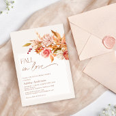 Boho Browns Fall Floral Fall In Liebe Brautparty Einladung