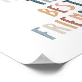 Boho Brüder machen die besten Freunde drucken Poster (Ecke)