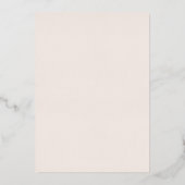 Boho Brunch and Bubbly ROSE GOLD Brautparty Folieneinladung (Rückseite)