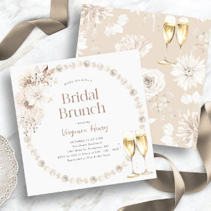 Boho-Brunch-Brautjungfer-Einladungen Einladung
